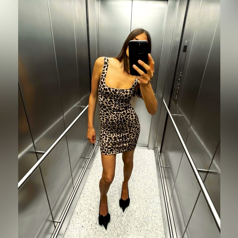 Zara Leopard Print Mini Dress